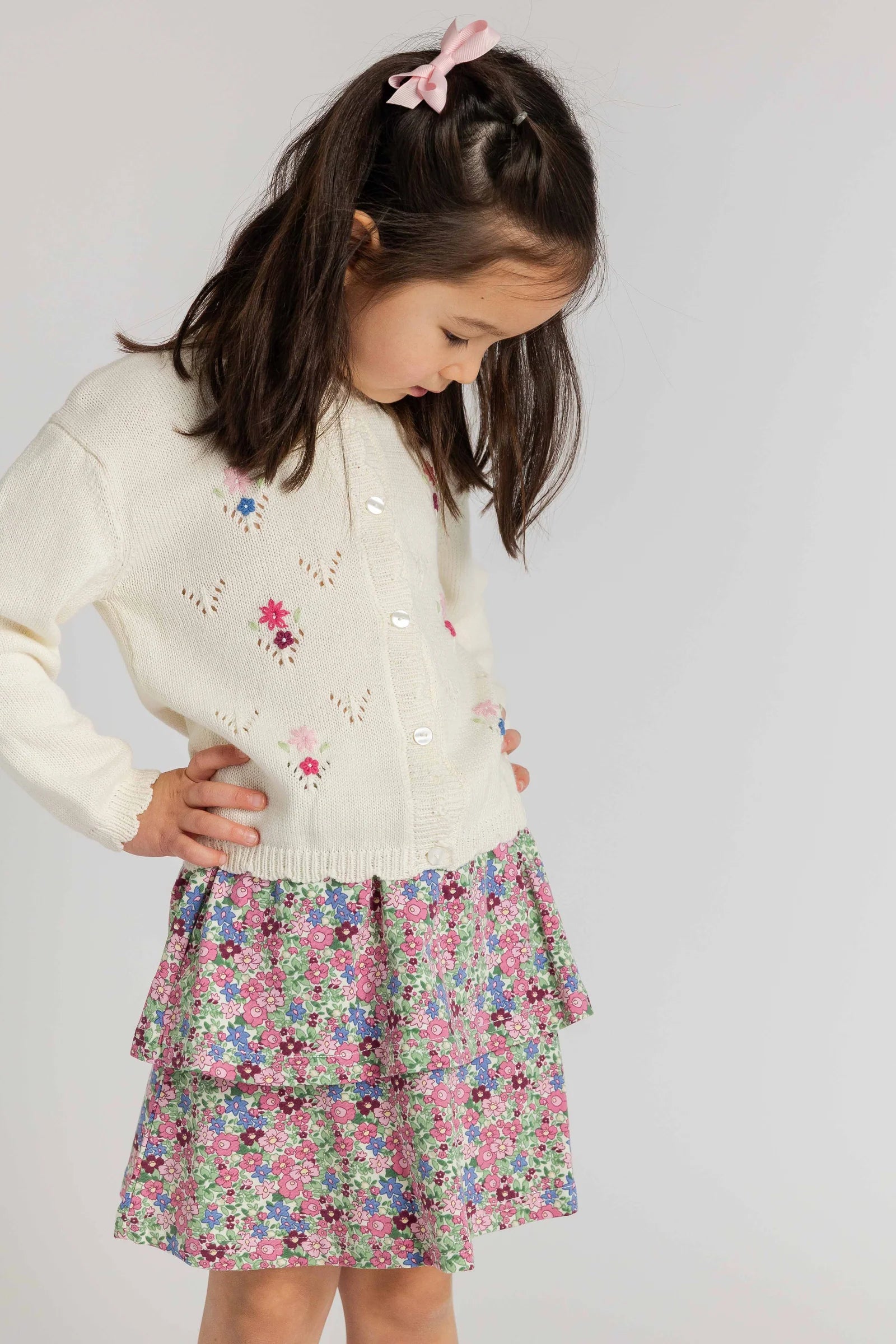 Floral Ruffle Skirt