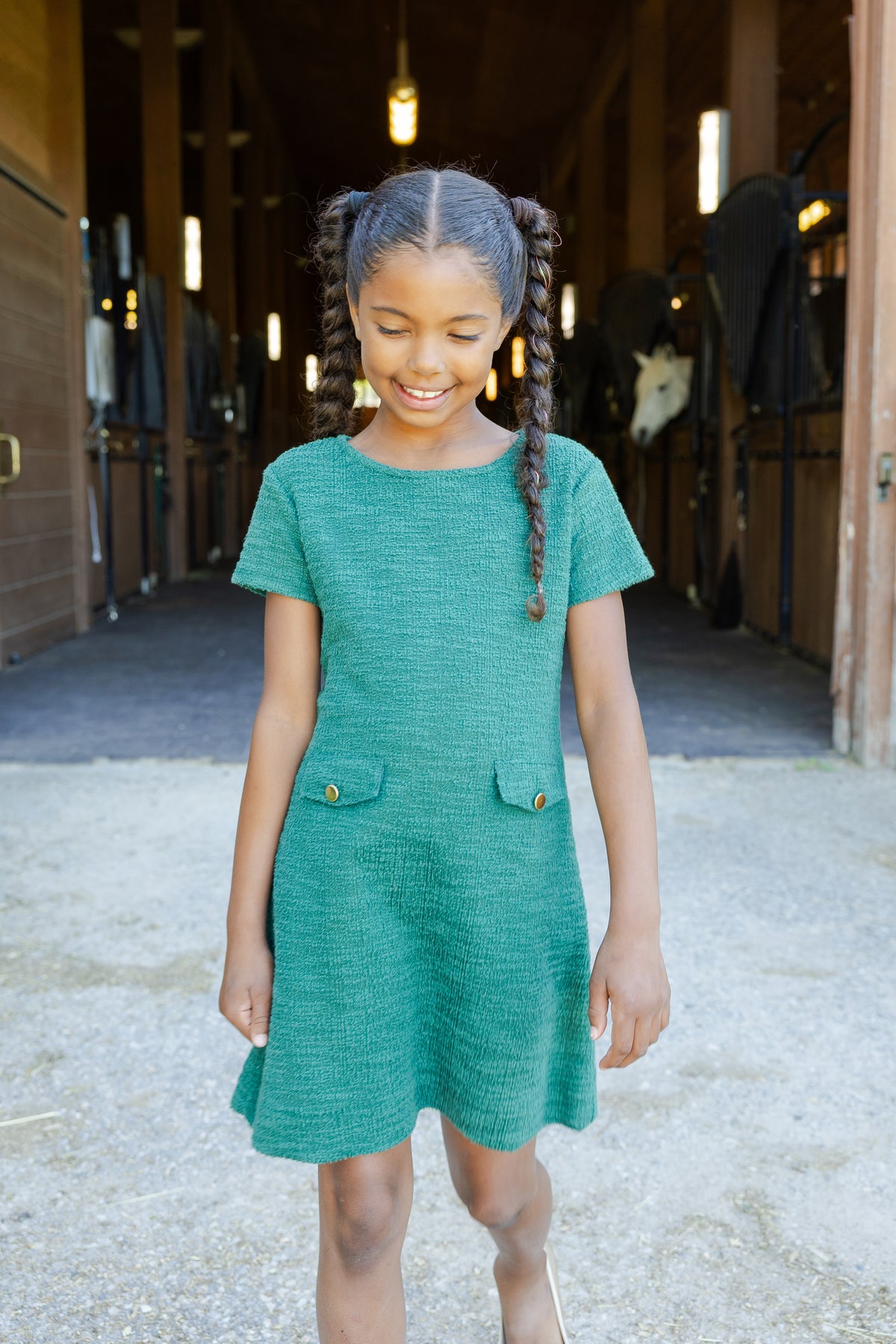 Green Pocket Dress