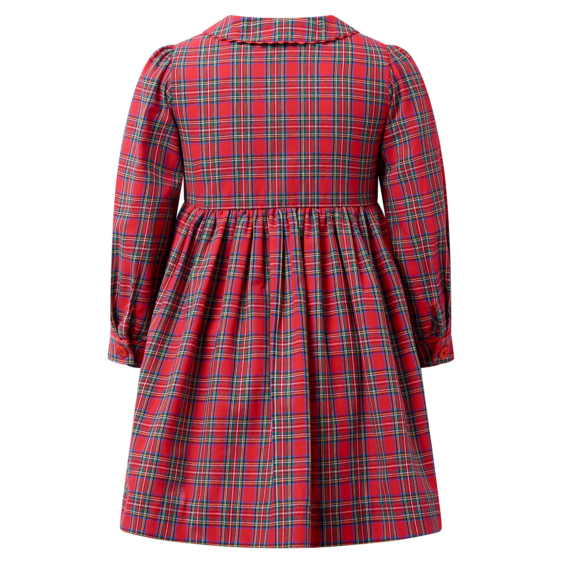 Tartan Button Front Dress