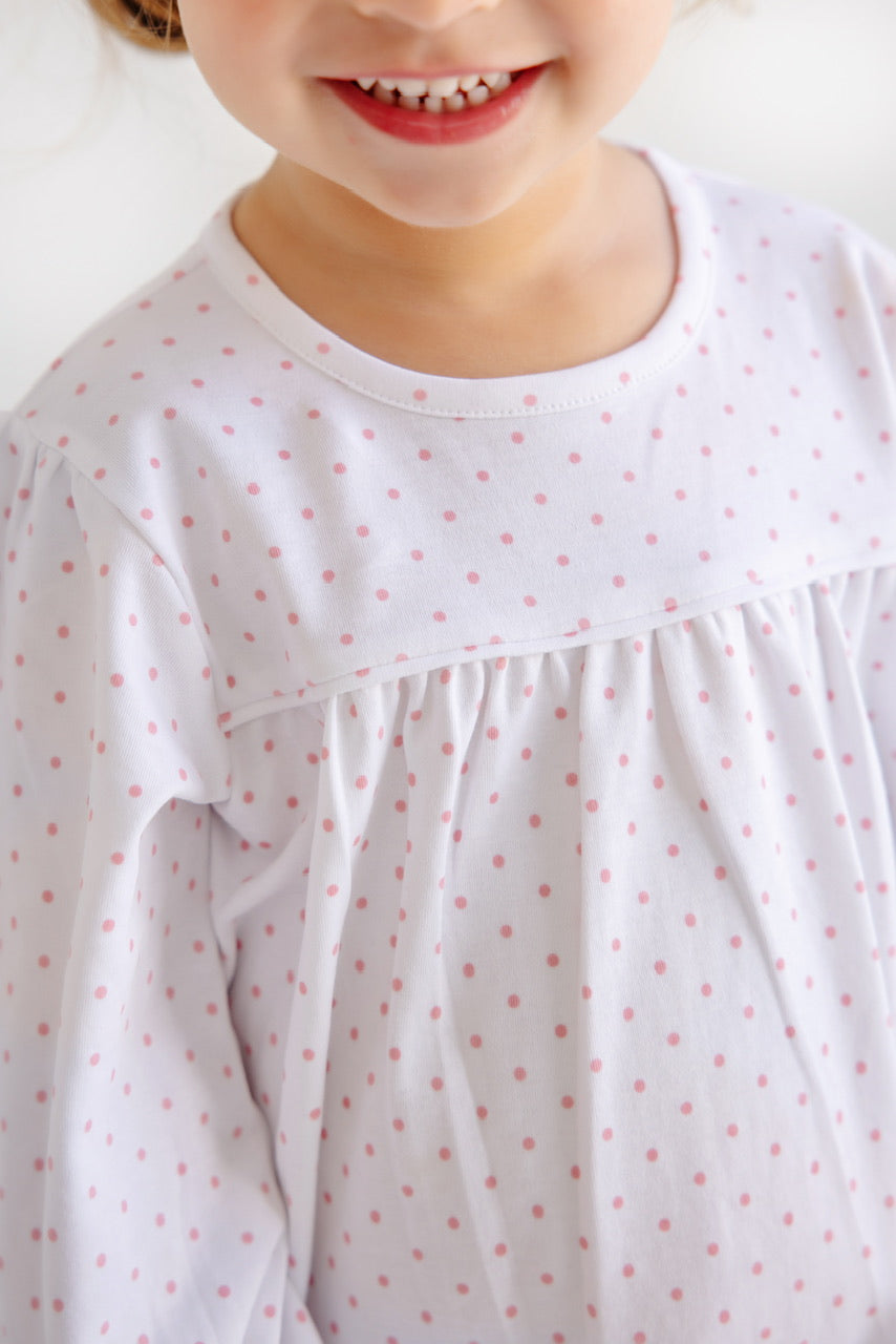 Pink Microdot Penny’s Playsuit