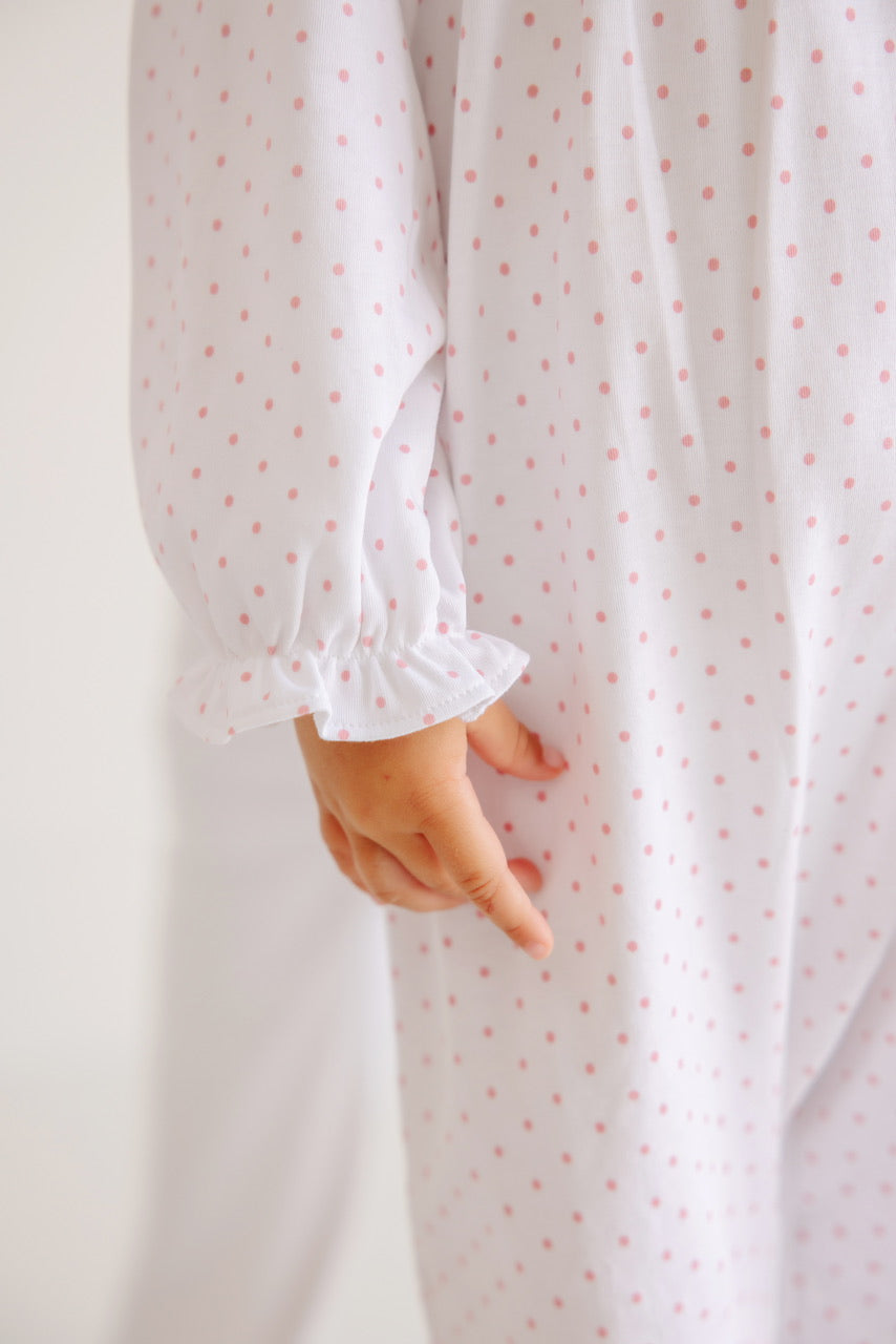 Pink Microdot Penny’s Playsuit