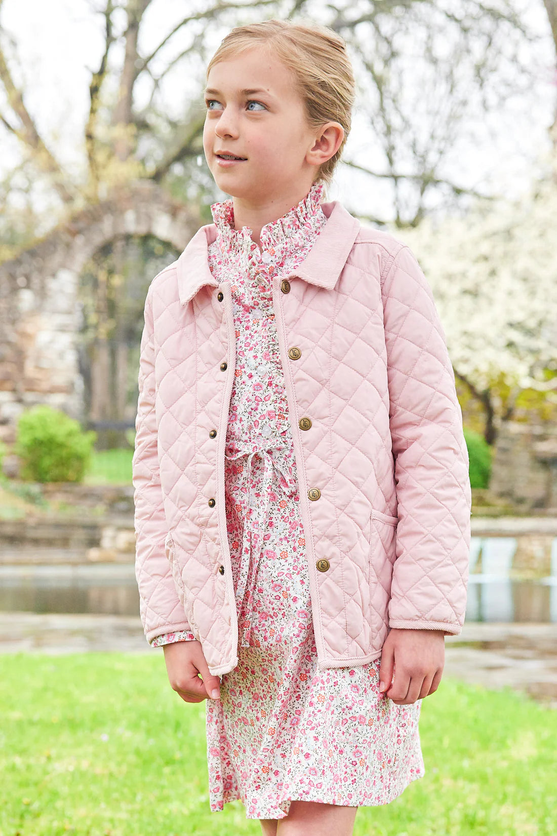 Light Pink Quilted Jacket