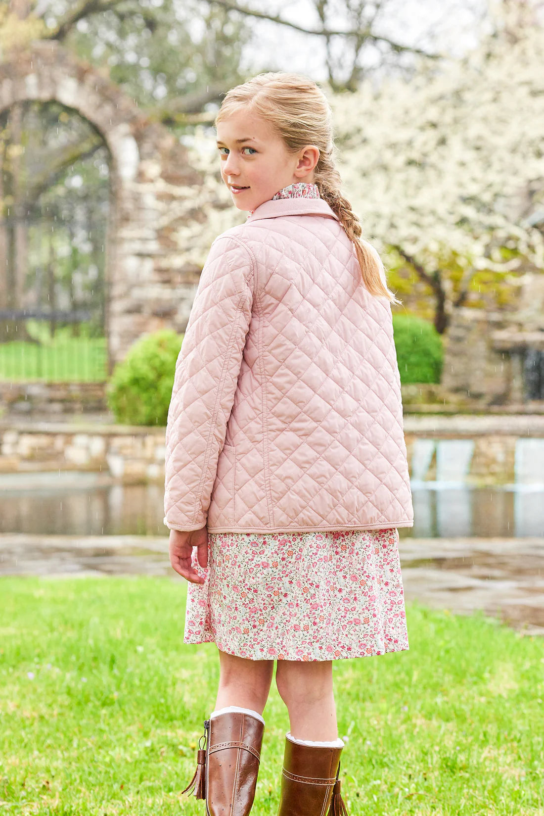 Light Pink Quilted Jacket