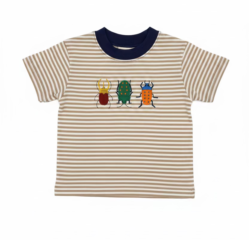 Brown Stripe Bugs Shirt