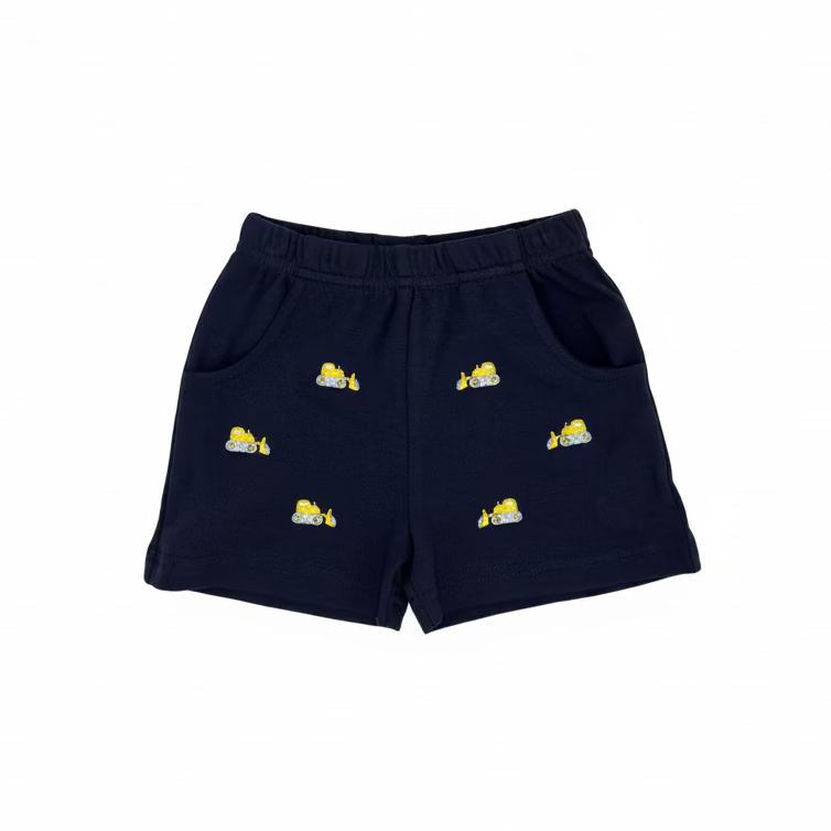 Navy Front-Loader Shorts
