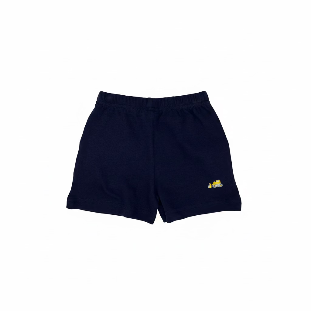 Navy Front-Loader Shorts