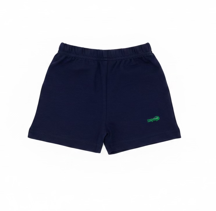 Navy Alligator Critter Shorts