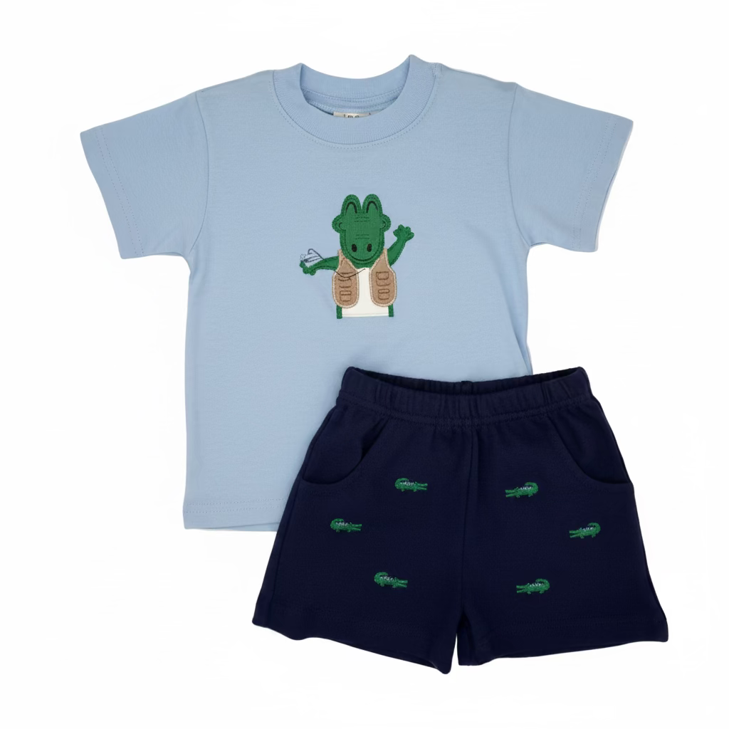 Light Blue Alligator Shirt