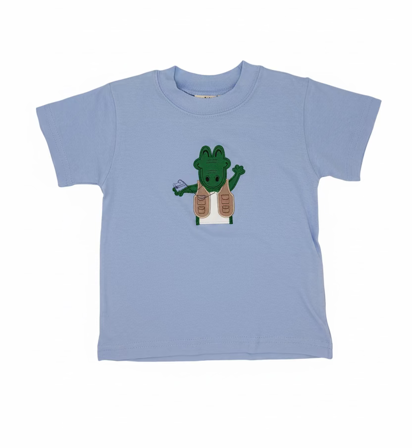Light Blue Alligator Shirt