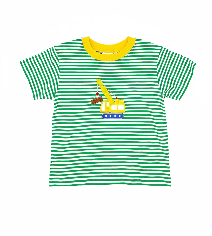 Green Striped Digger Shirt