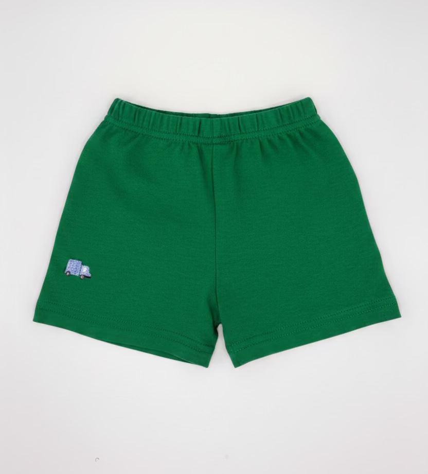 Green Garbage Truck Shorts