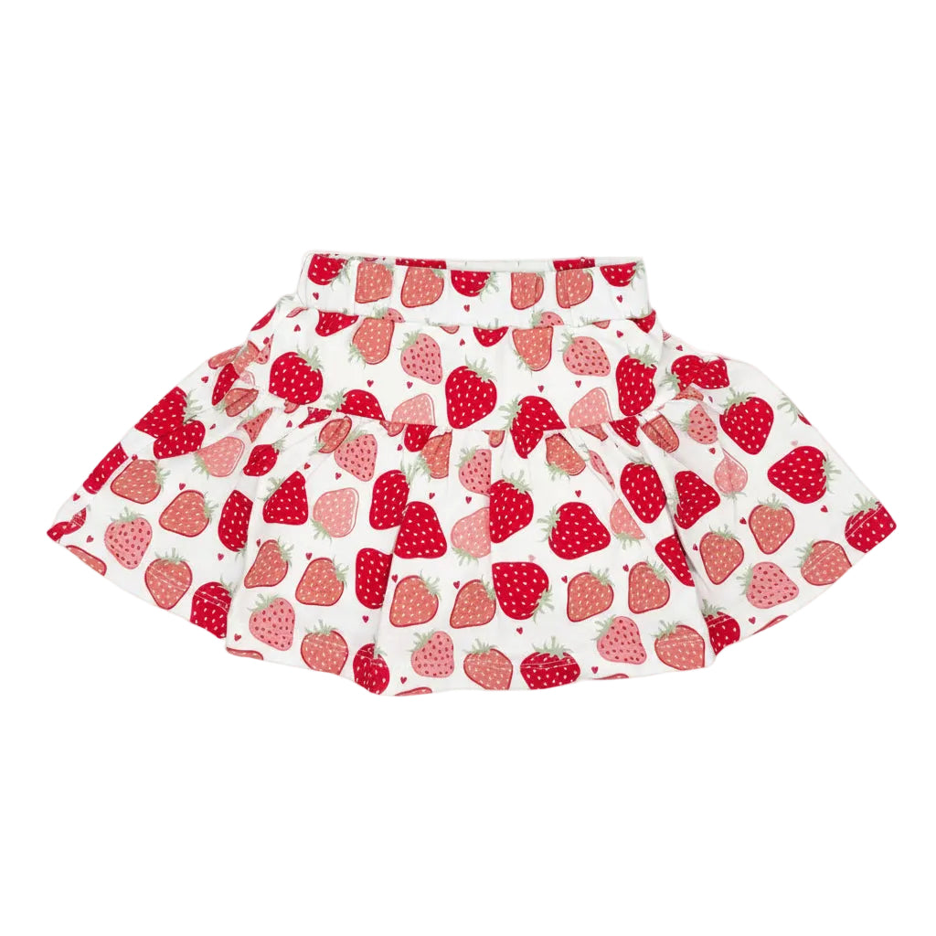 Strawberry Print Skort
