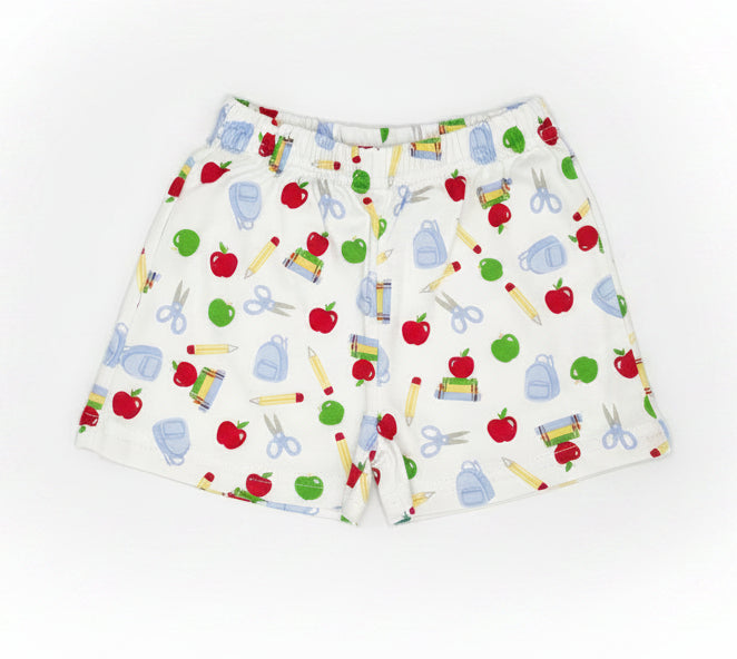 Back to School Print Shorts