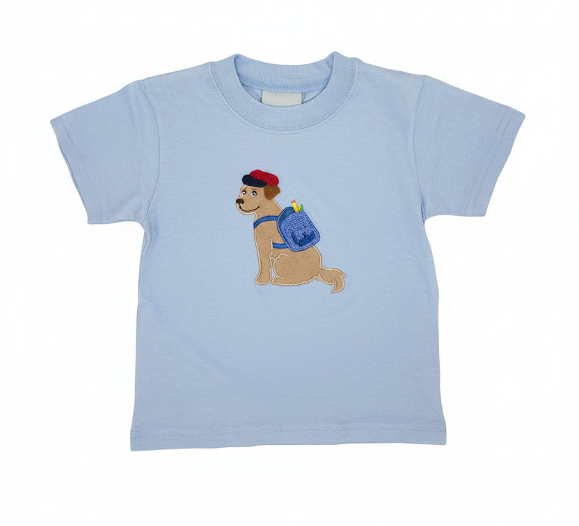 Blue School Pup Shirt