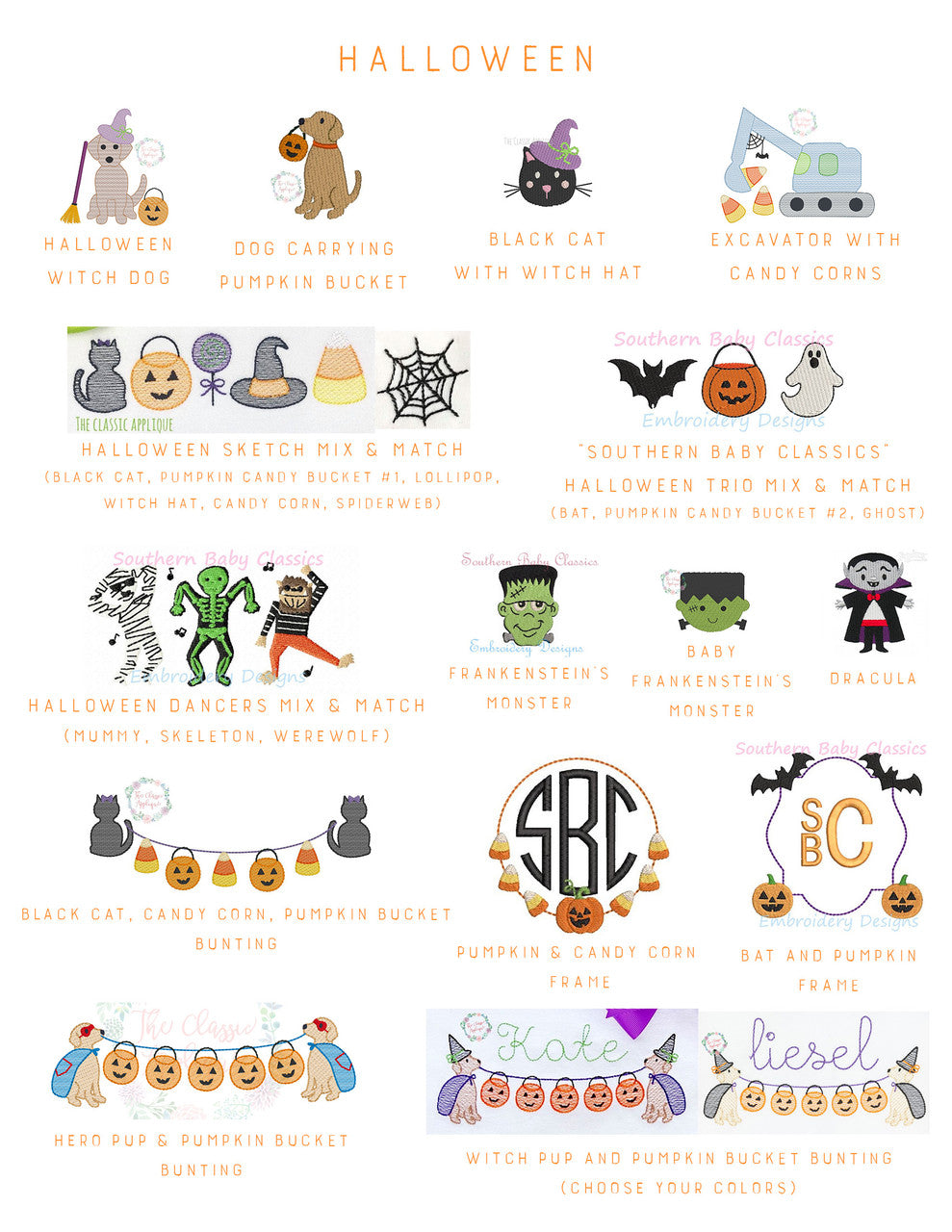 Halloween Monograms