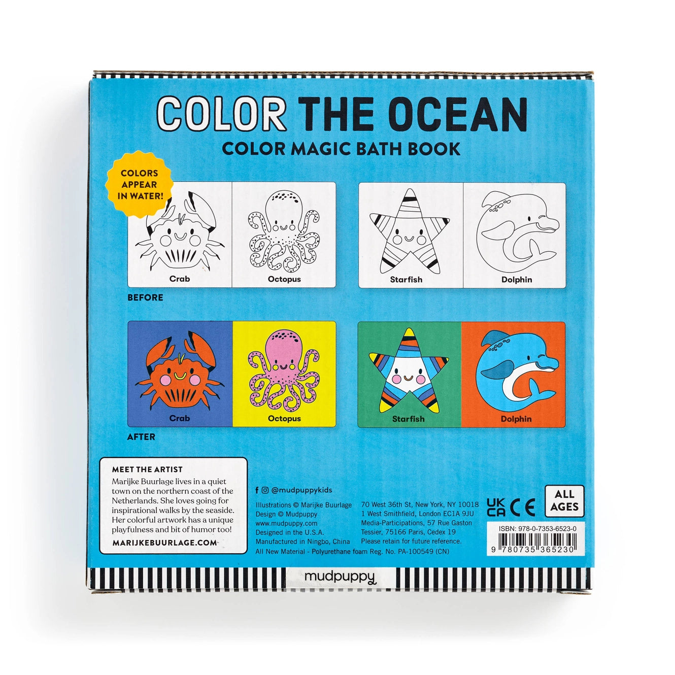 Color the Ocean Magic Bath Book