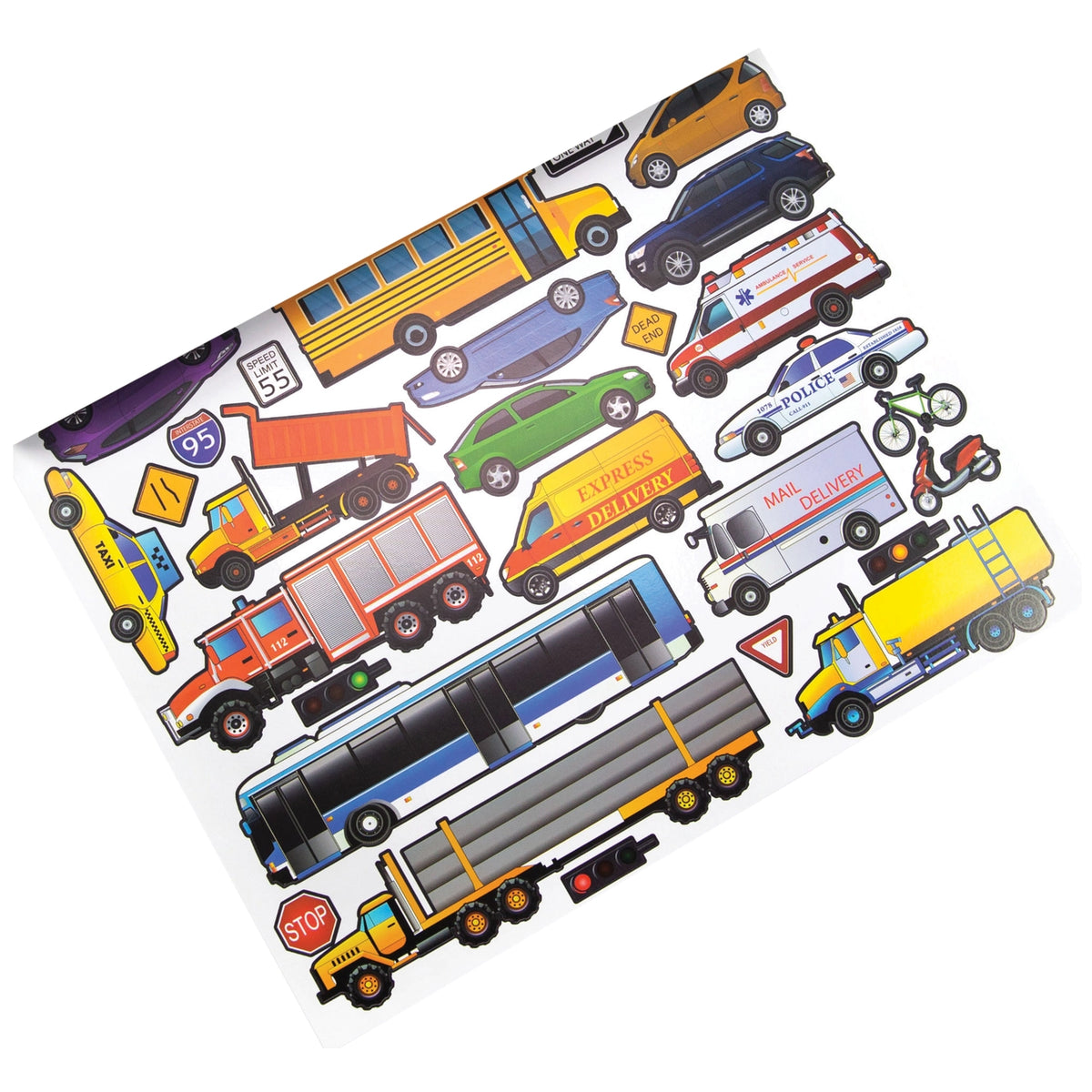 Daily Transport Sticker Transportation Sticker Book | Monday's Child