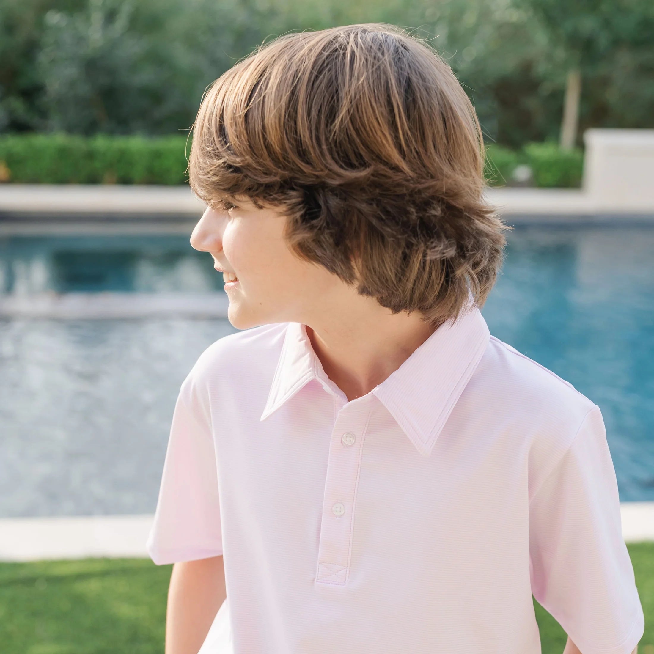 Pink Stripe Will Polo