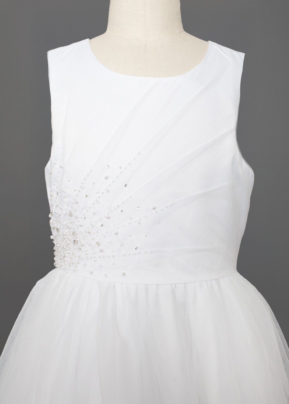 Sleeveless Ruched Bodice Dress