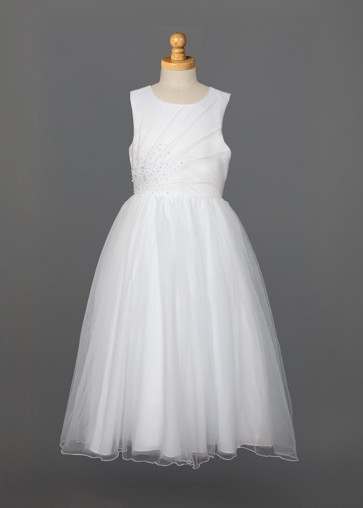 Sleeveless Ruched Bodice Dress