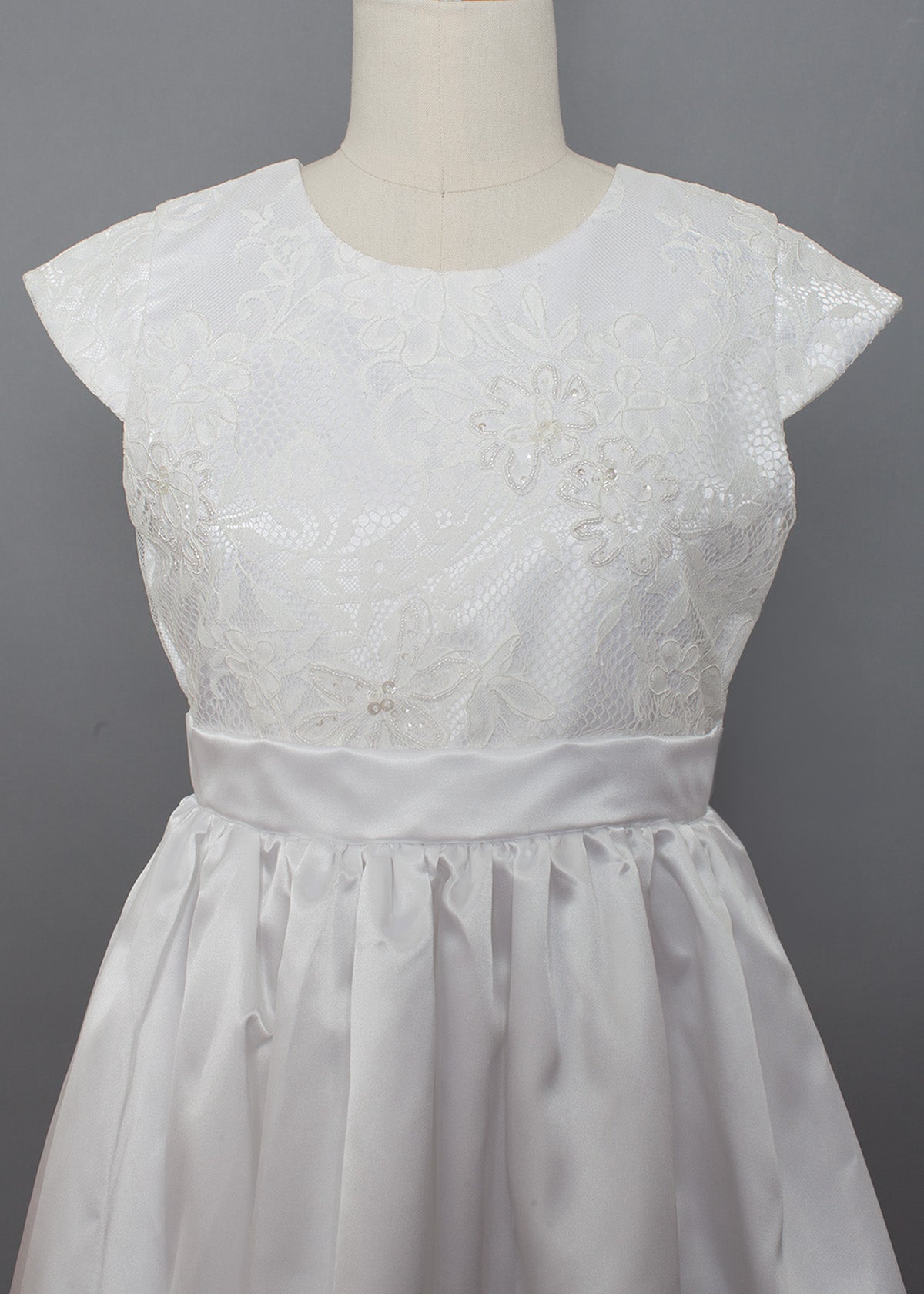 Beaded Lace Bodice Dress