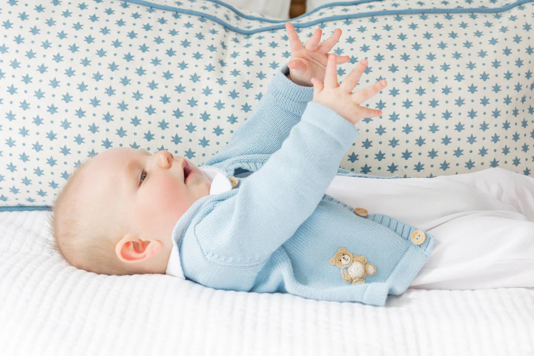 Blue Teddy Crochet Playsuit