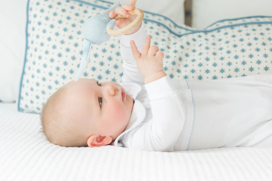 Blue Teddy Crochet Playsuit