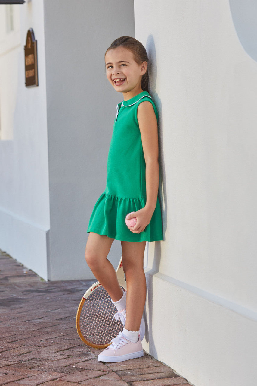 Green Sleeveless Polo Dress