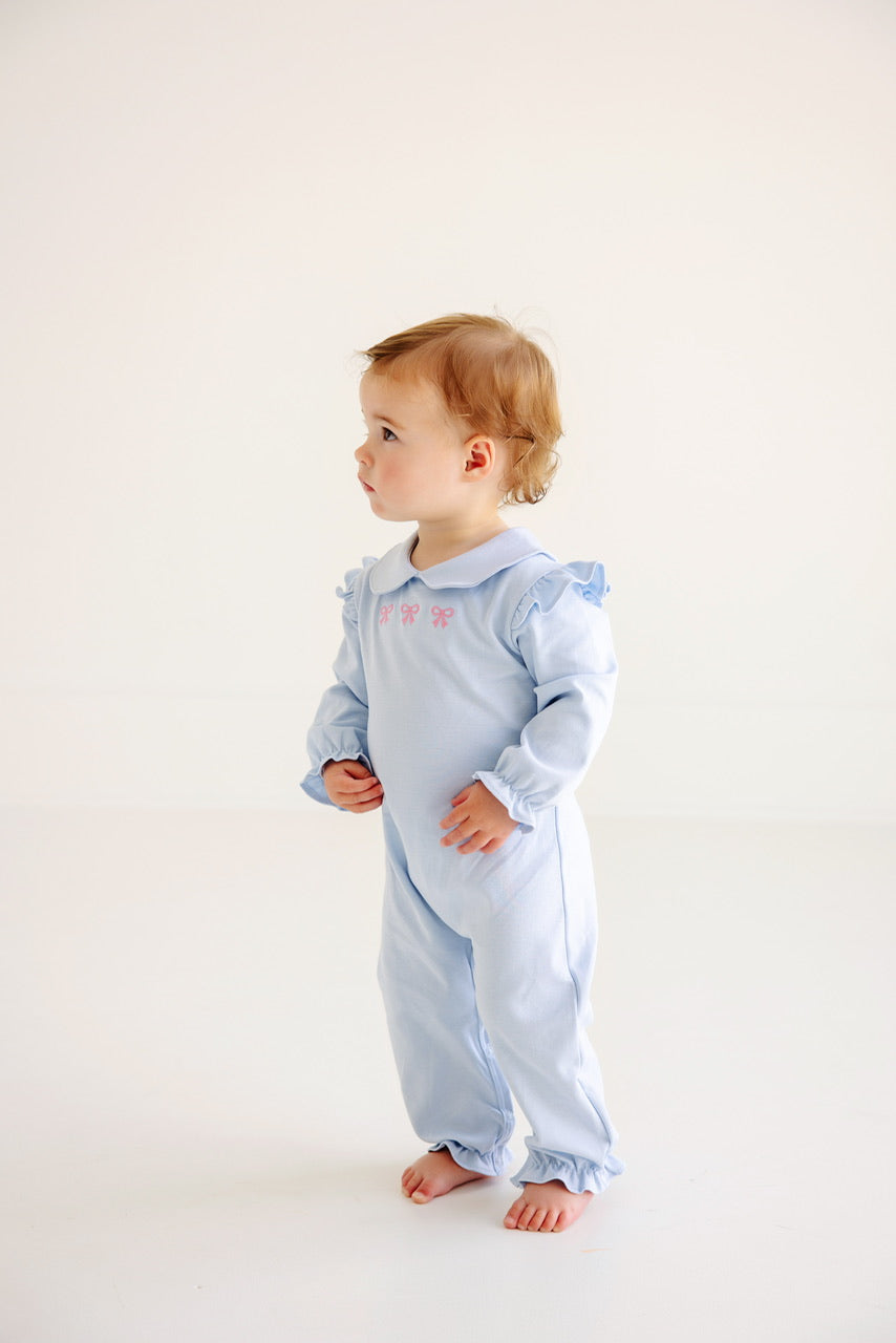 Blue Bows Biltmore Romper