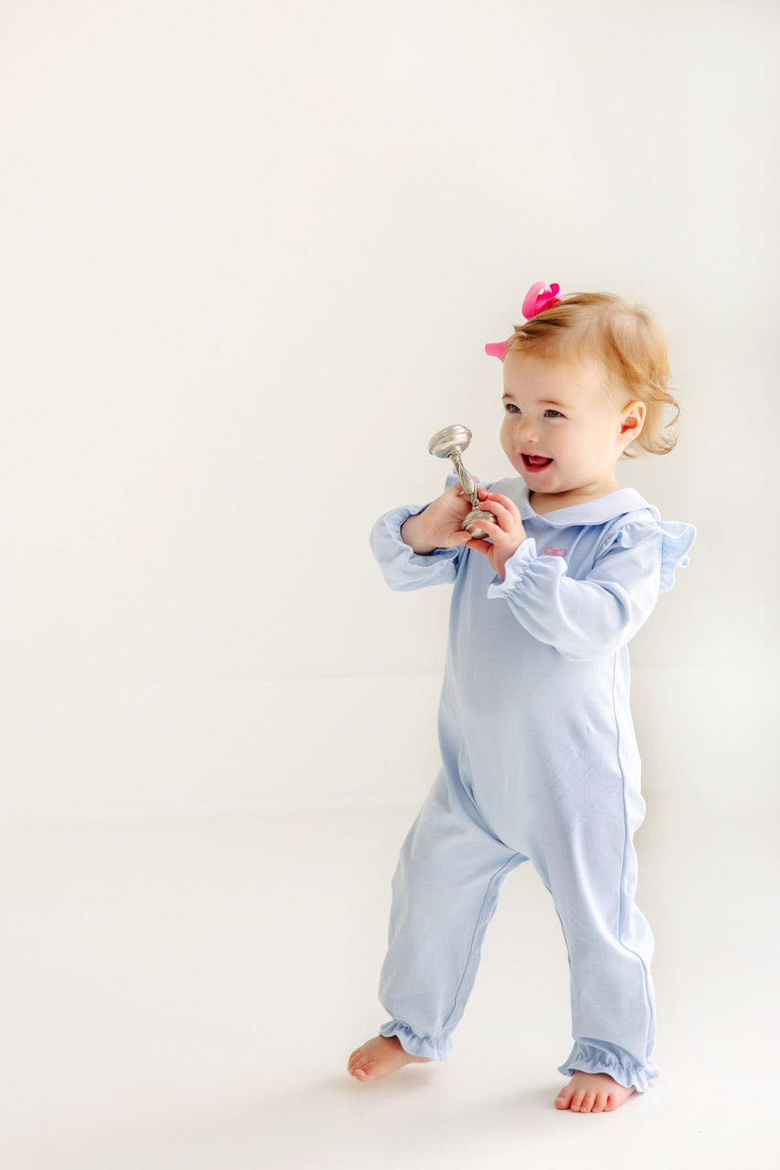 Blue Bows Biltmore Romper