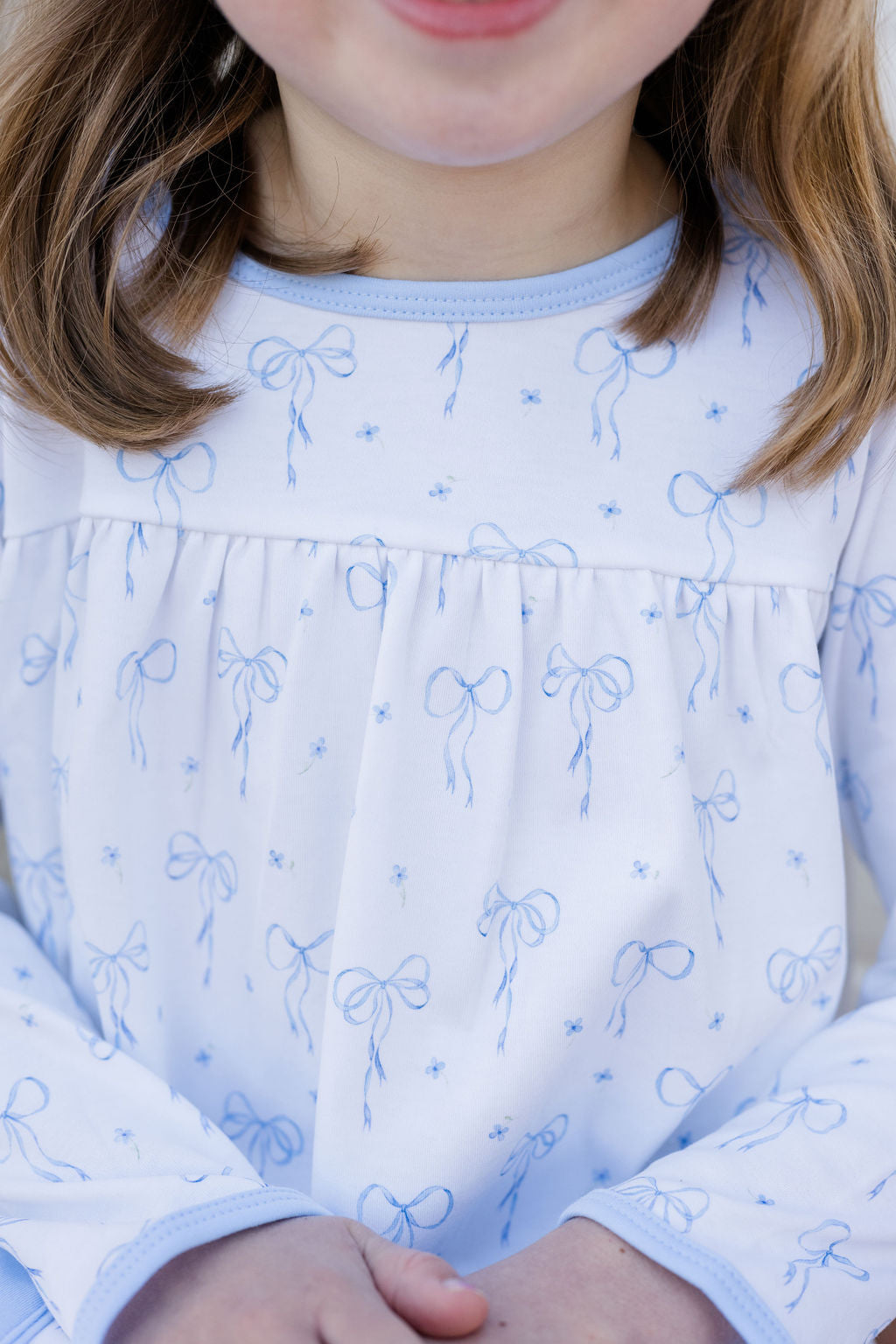 Blue Bows Lennon Dress