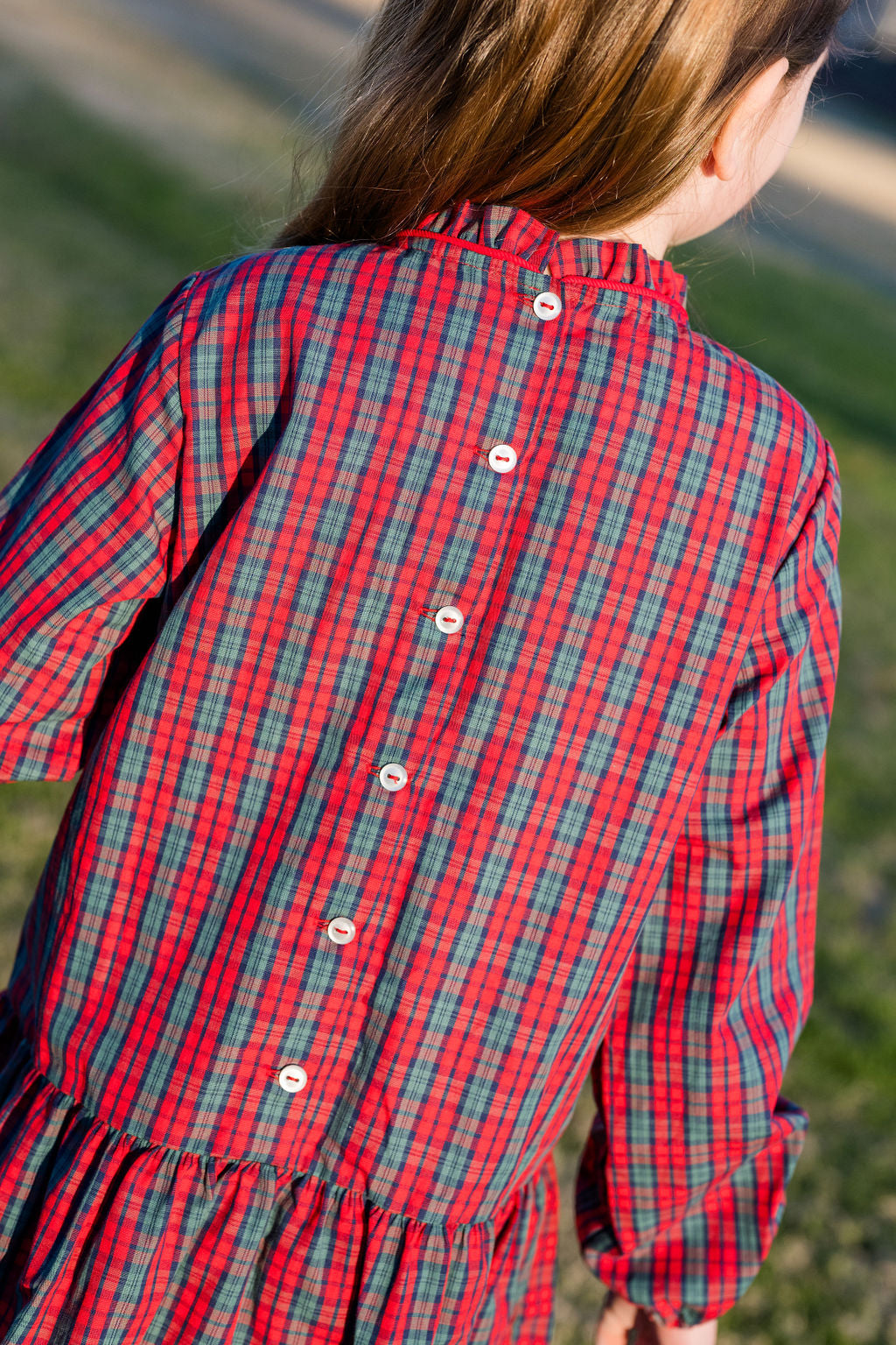 Red Plaid Penelope Dress