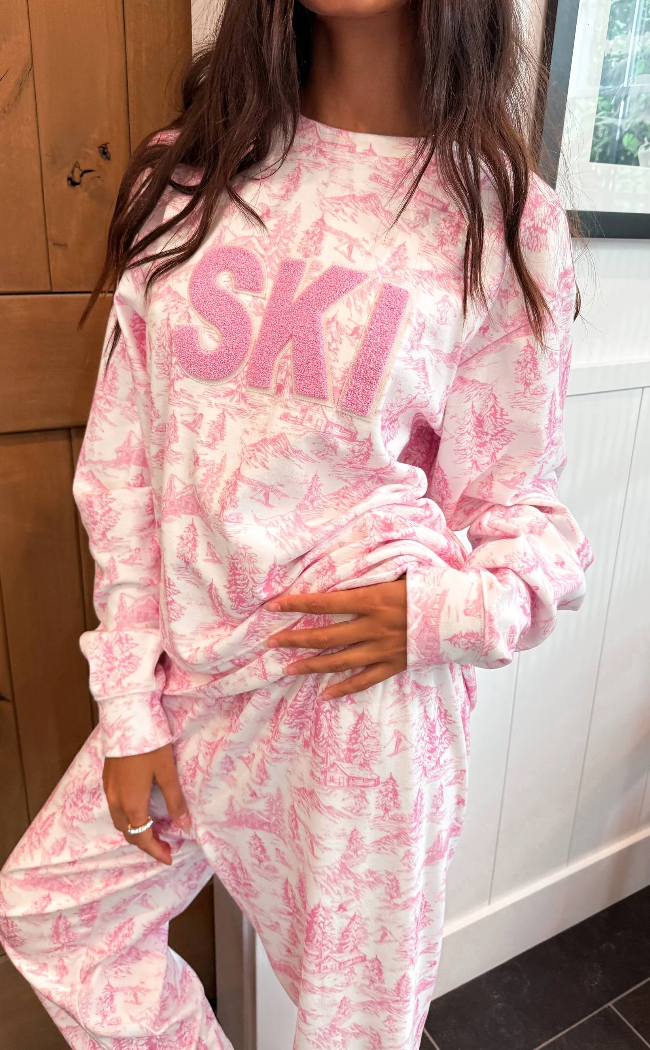 Pink Toile Cassia Top