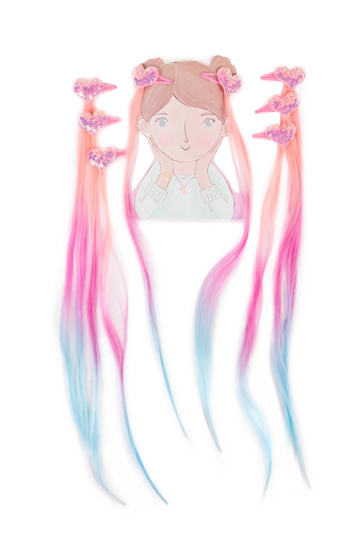 Hearts Clip-In Hair Extensions