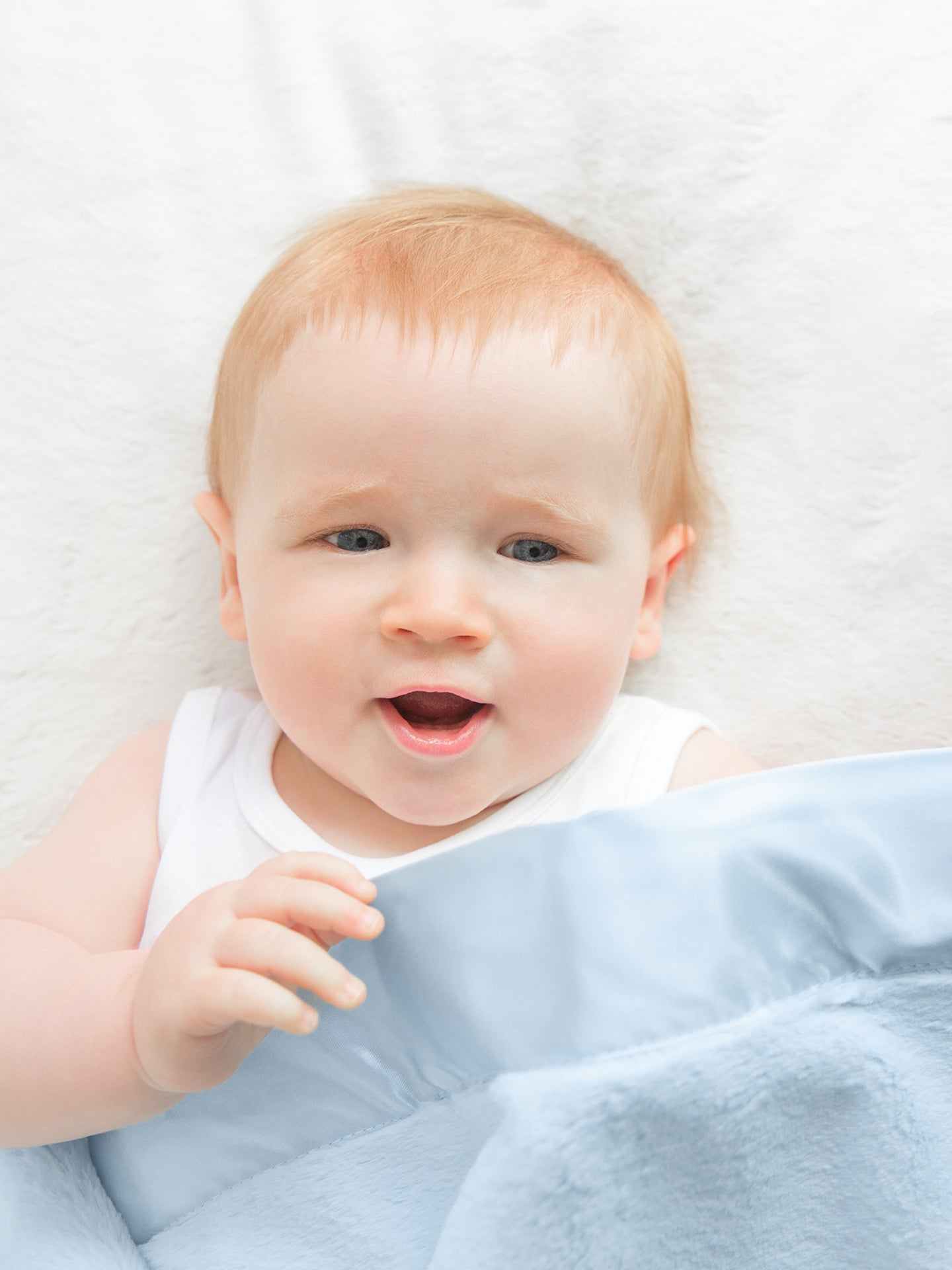 Light Blue Luxe Baby Blanket