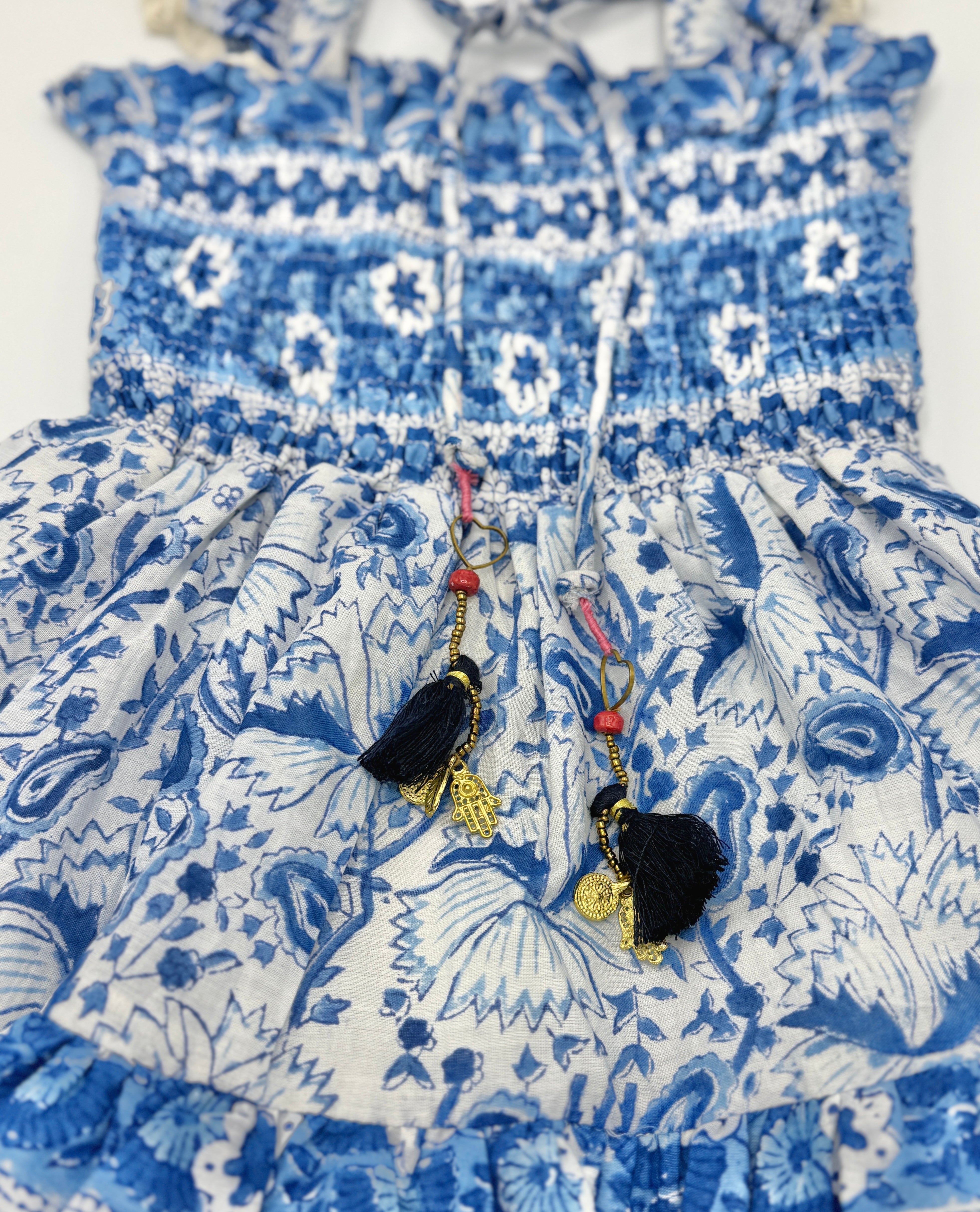 Blue & White Christine Dress