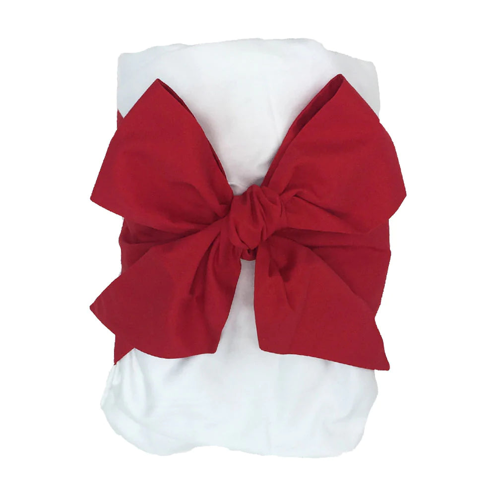 Richmond Red Bow Swaddle