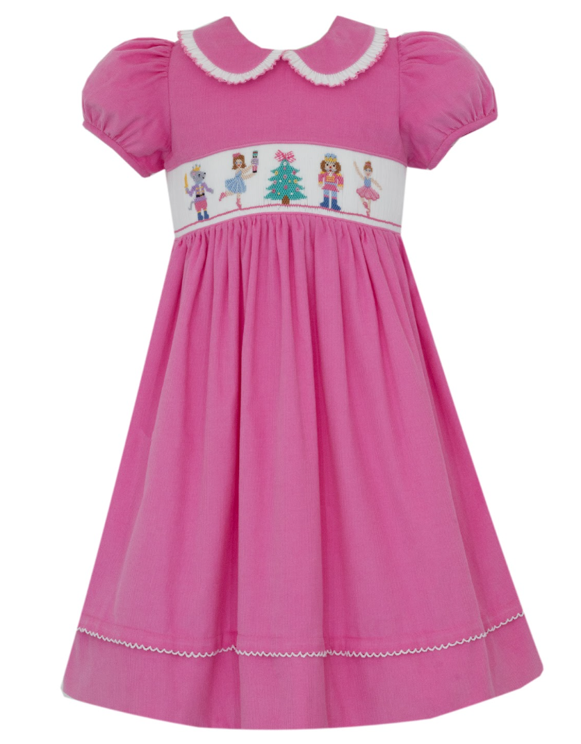 Pink Corduroy Nutcracker Dress