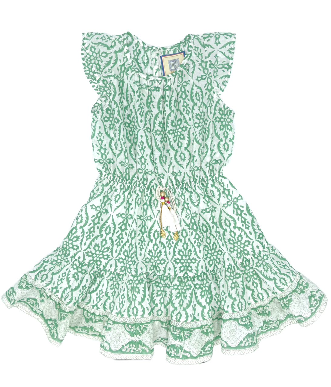 Green Print Mia Dress