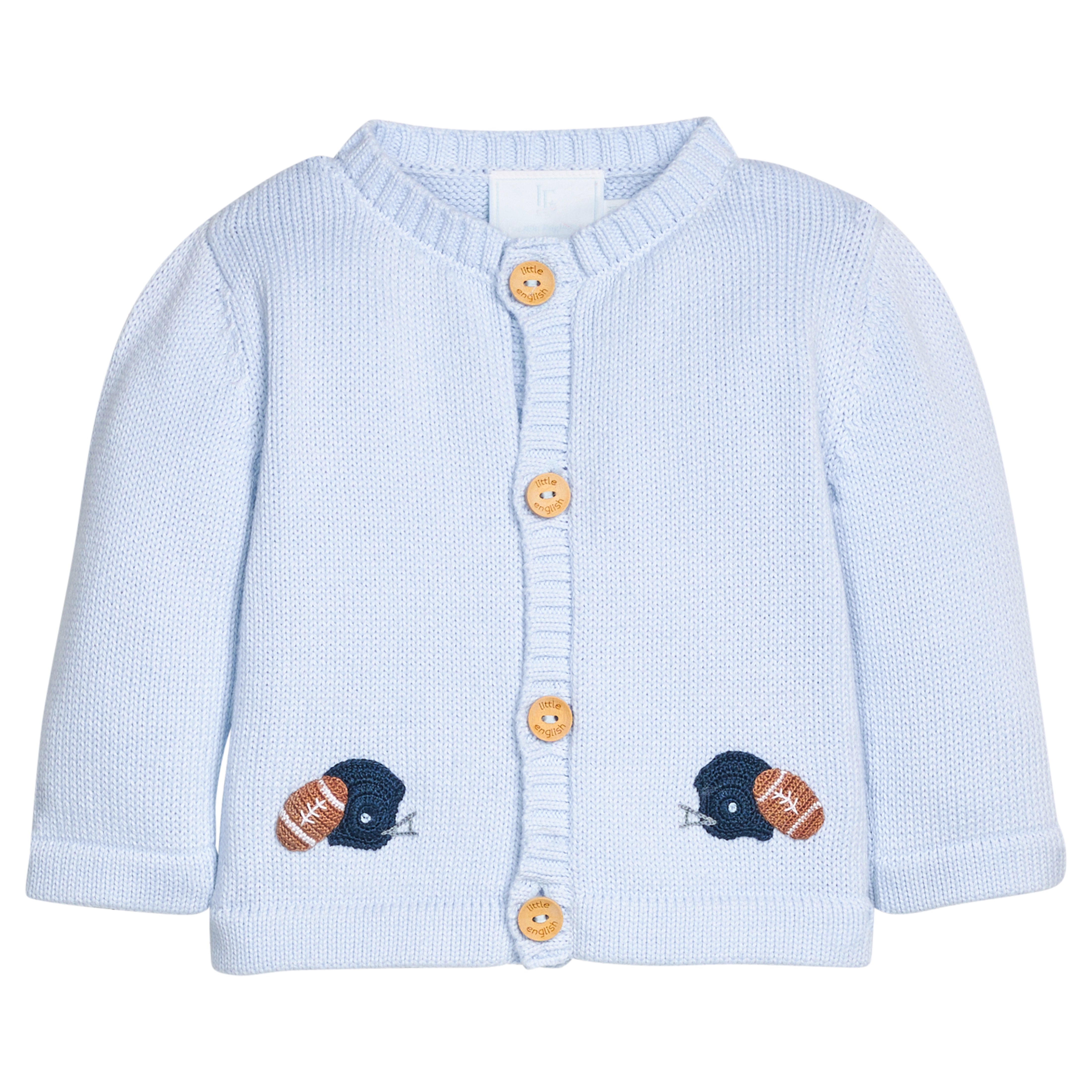 Crochet Football Helmet Cardigan