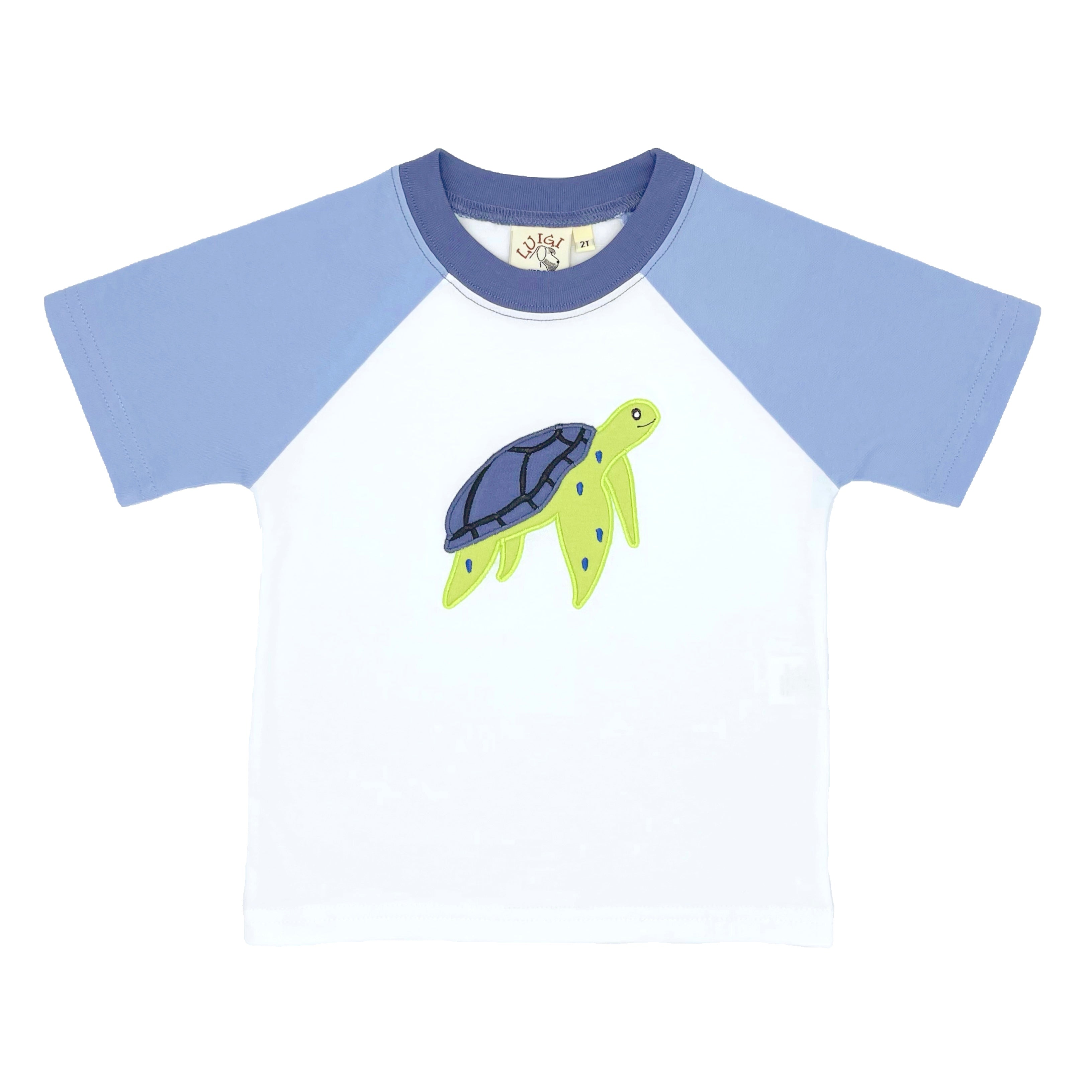 White and Blue Turtle Shirt