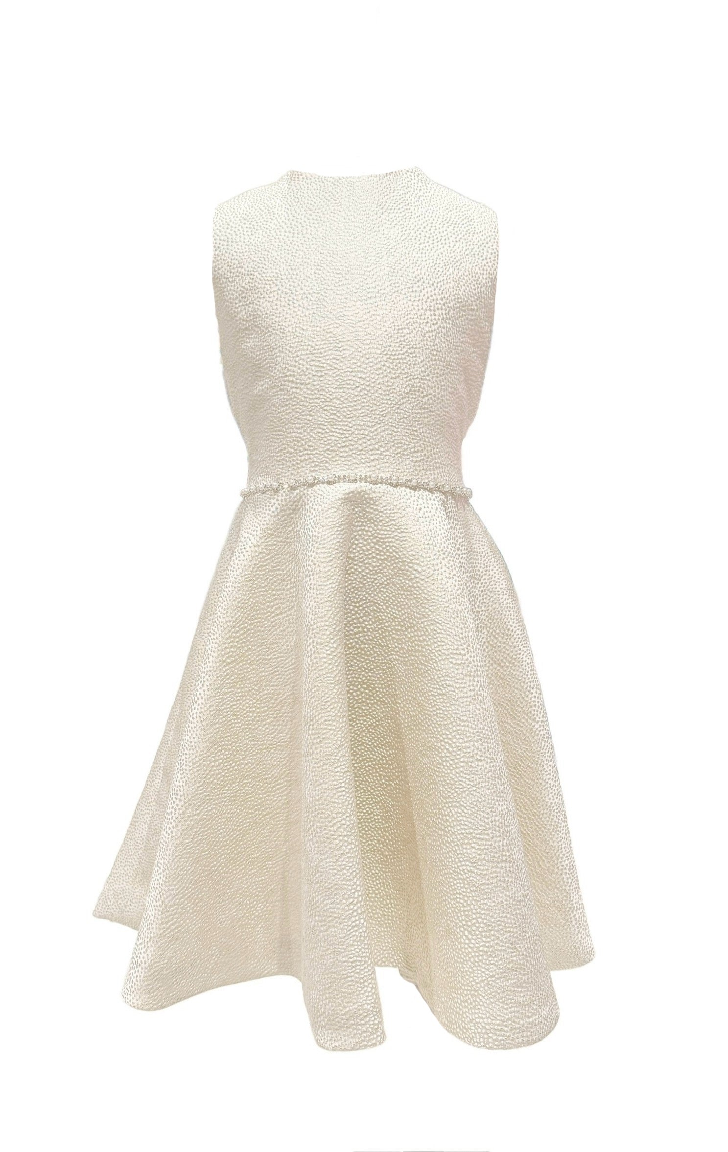 Sleeveless Ivory Sparkle Dress