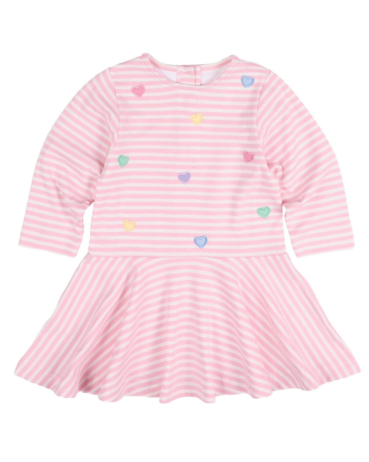 Pink Applique Heart Dress