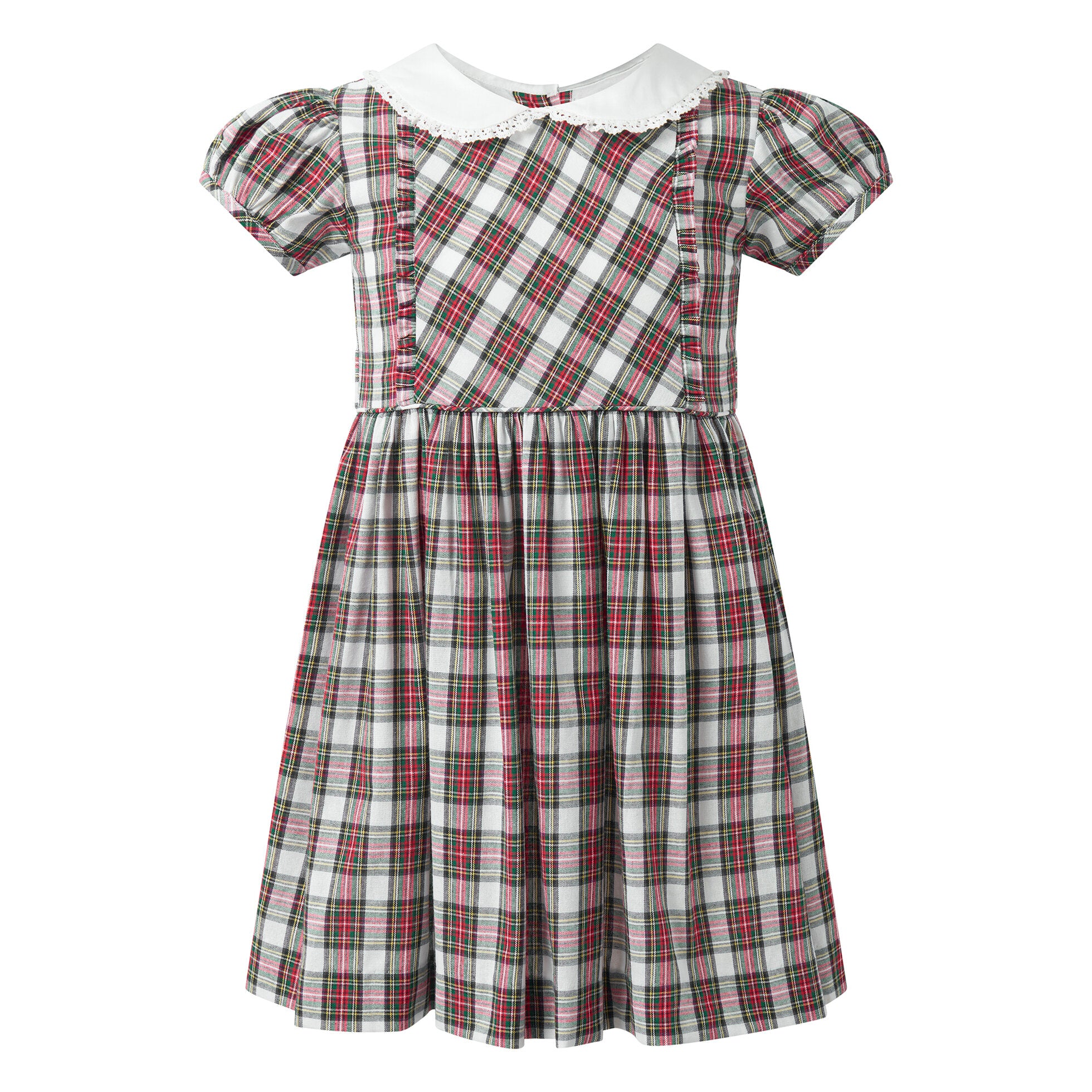 Tartan Frill Front Dress