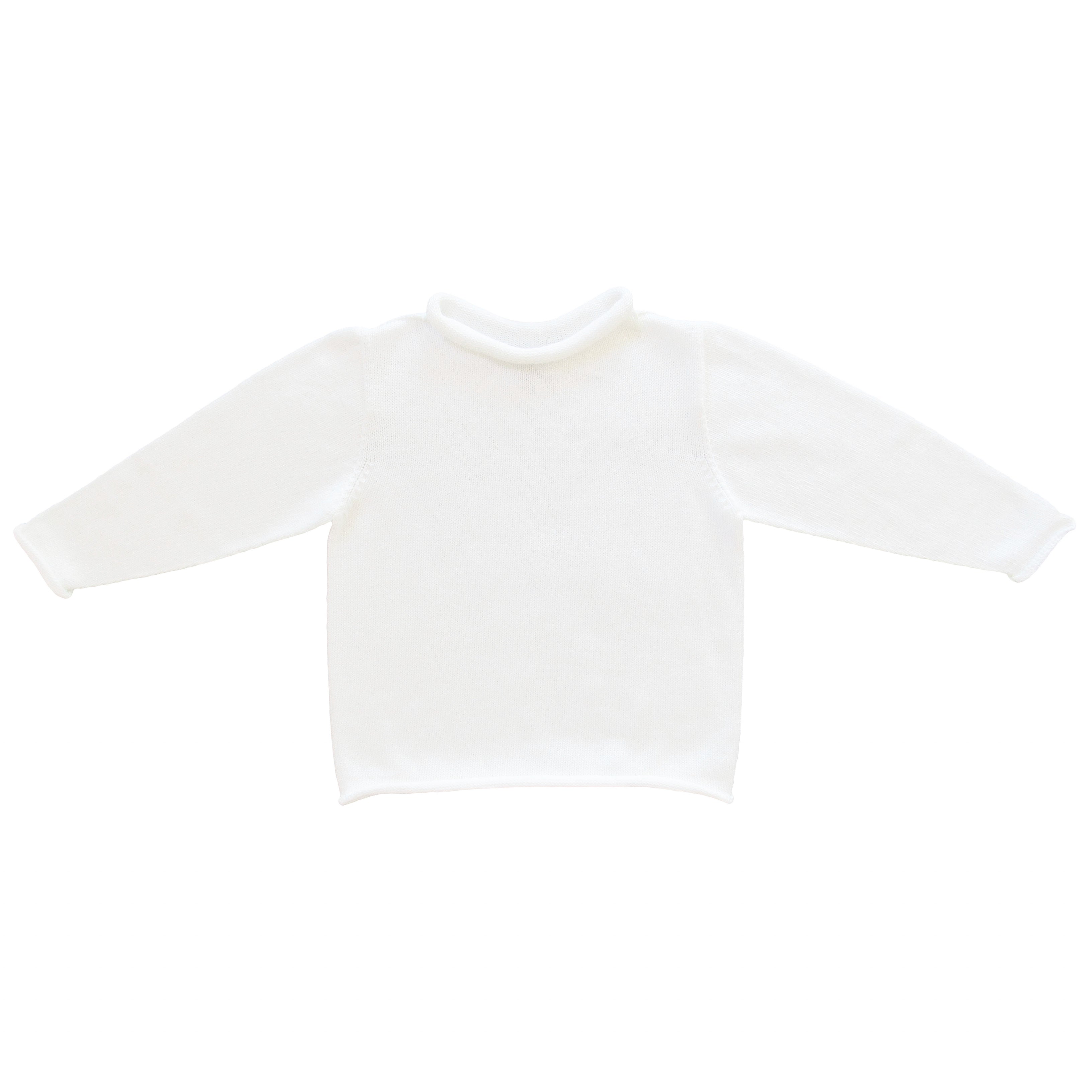 White Rollneck Sweater