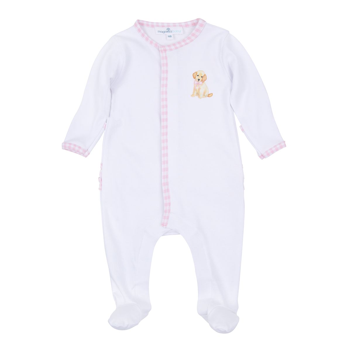 Sweet Golden Pink Snap Footie