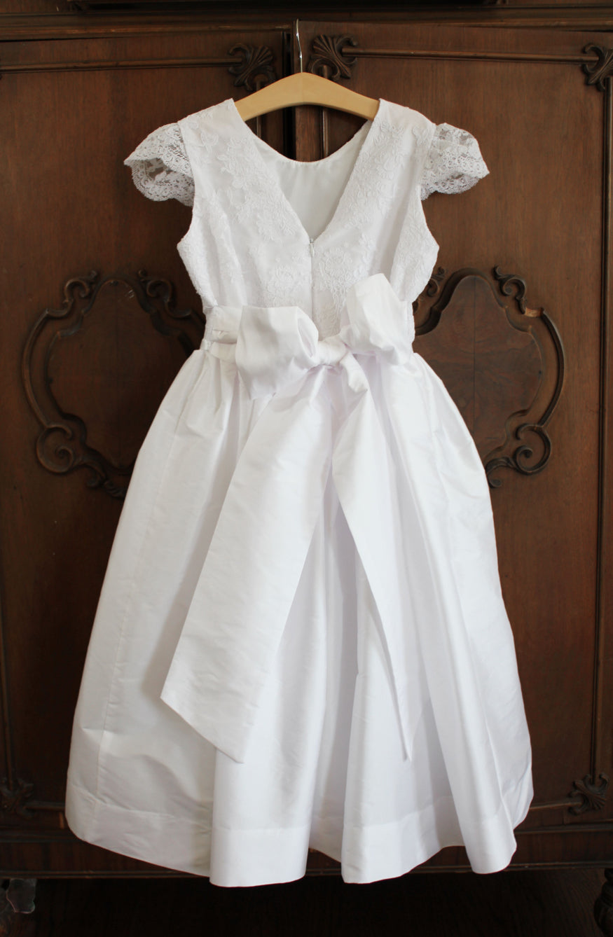 White Lace Dress 4992