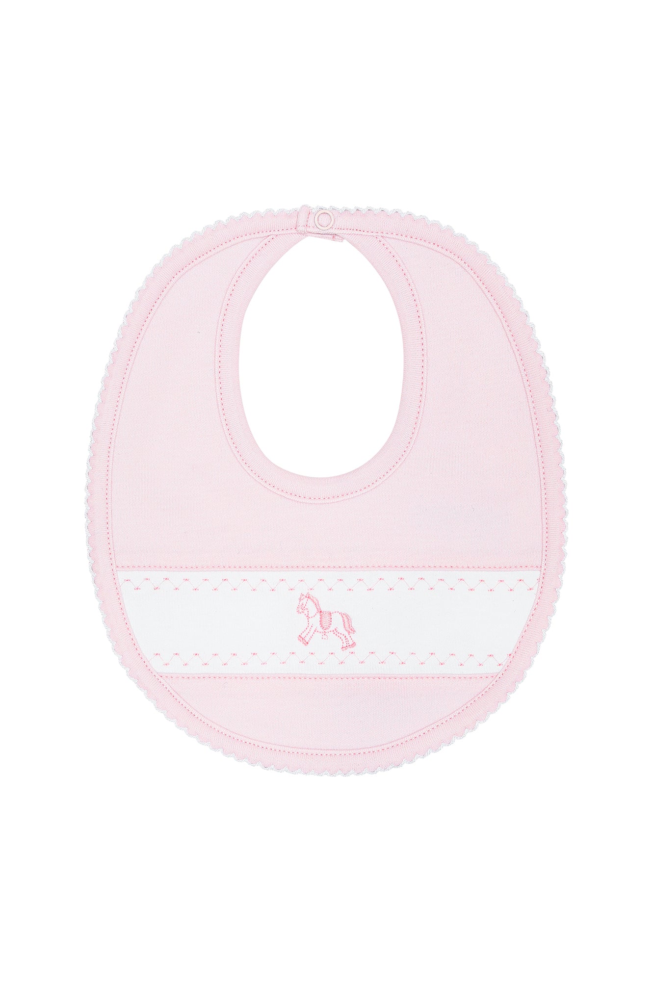 Pink Rocking Horse Bib