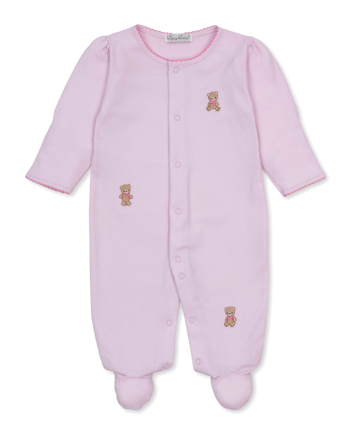 Pink Teddy Bear Club Footie