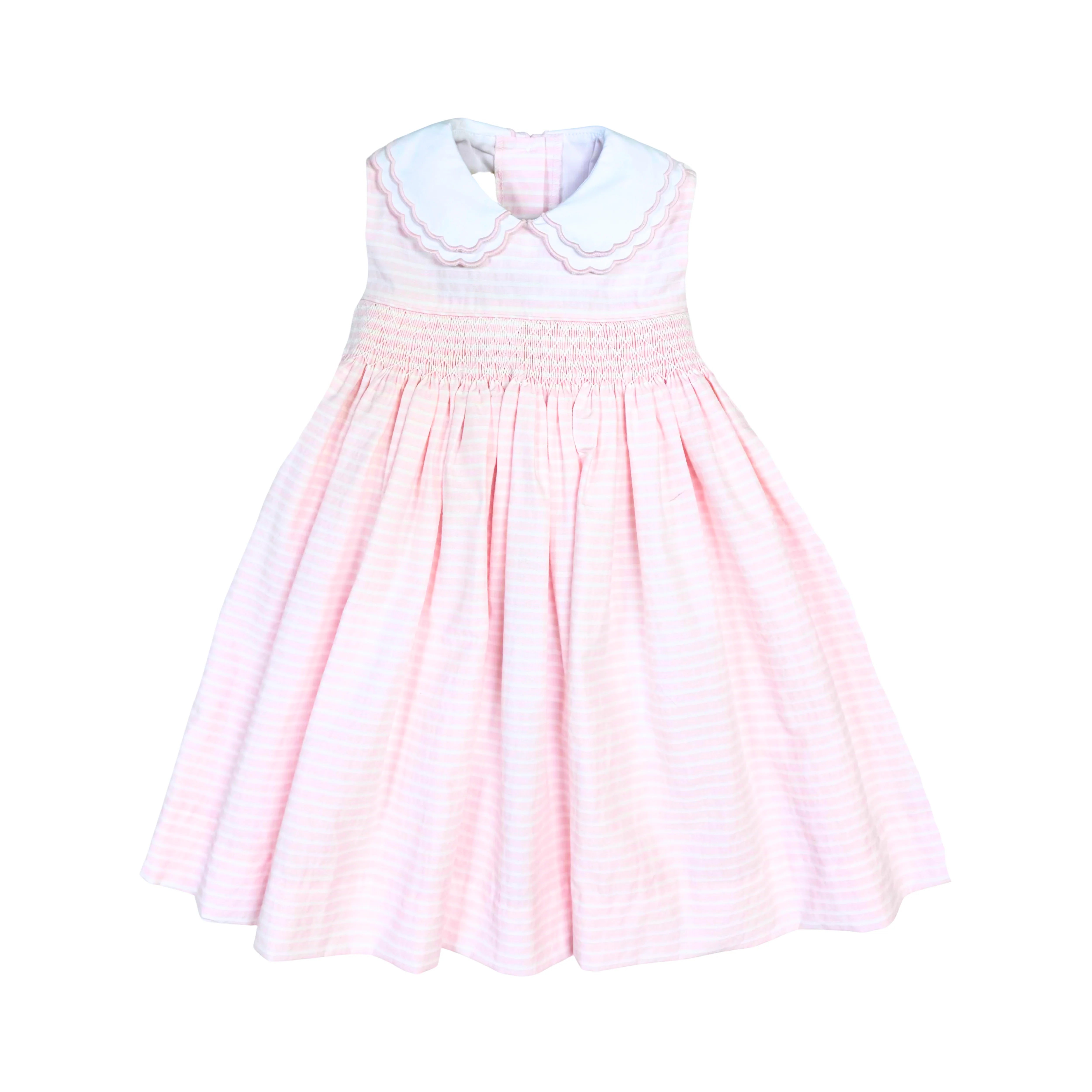 Pink Pinstripe Marion Dress